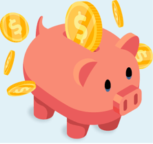 Piggy bank icon