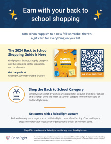 2024 Back to School Gift Guide flyer