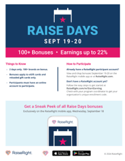 September 2024 Raise Days Flyer