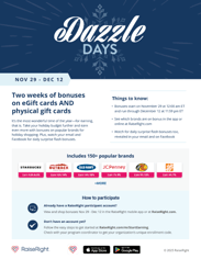 Dazzle Days flyer 2025