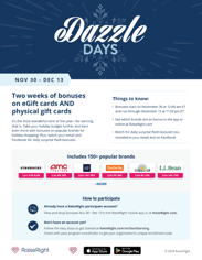Dazzle Days 2024 flyer thumbnail
