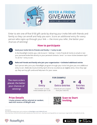Refer A Friend Giveaway '24 • RaiseRight