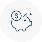 Piggy bank icon