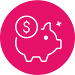 Piggy bank icon