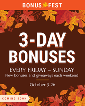 Fall Bonus Fest 2025 Social Image