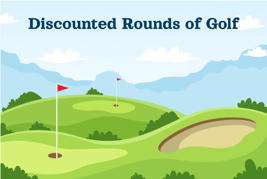 illustration of a golf course