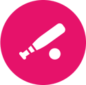 Softball bat icon