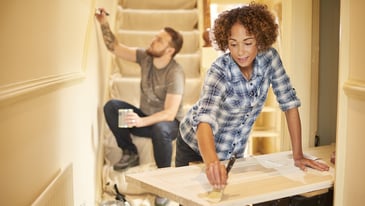 man-and-woman-working-on-DIY-home-improvement-projects