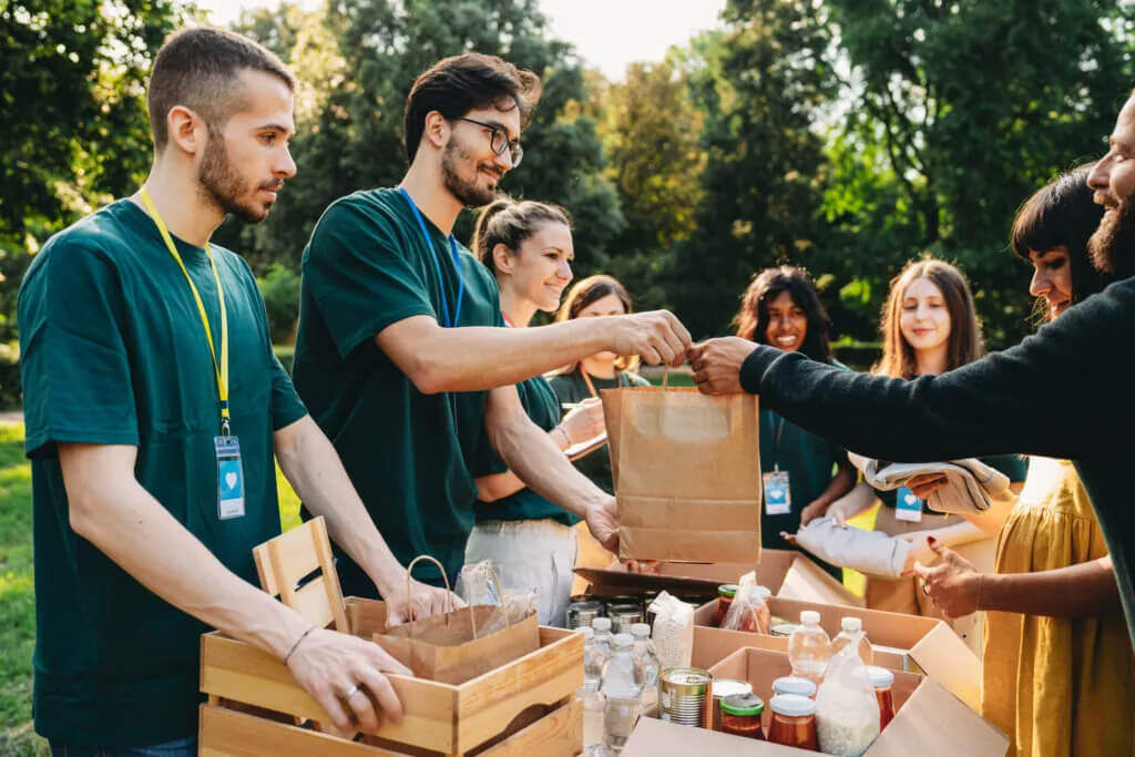 corporate giving volunteer event