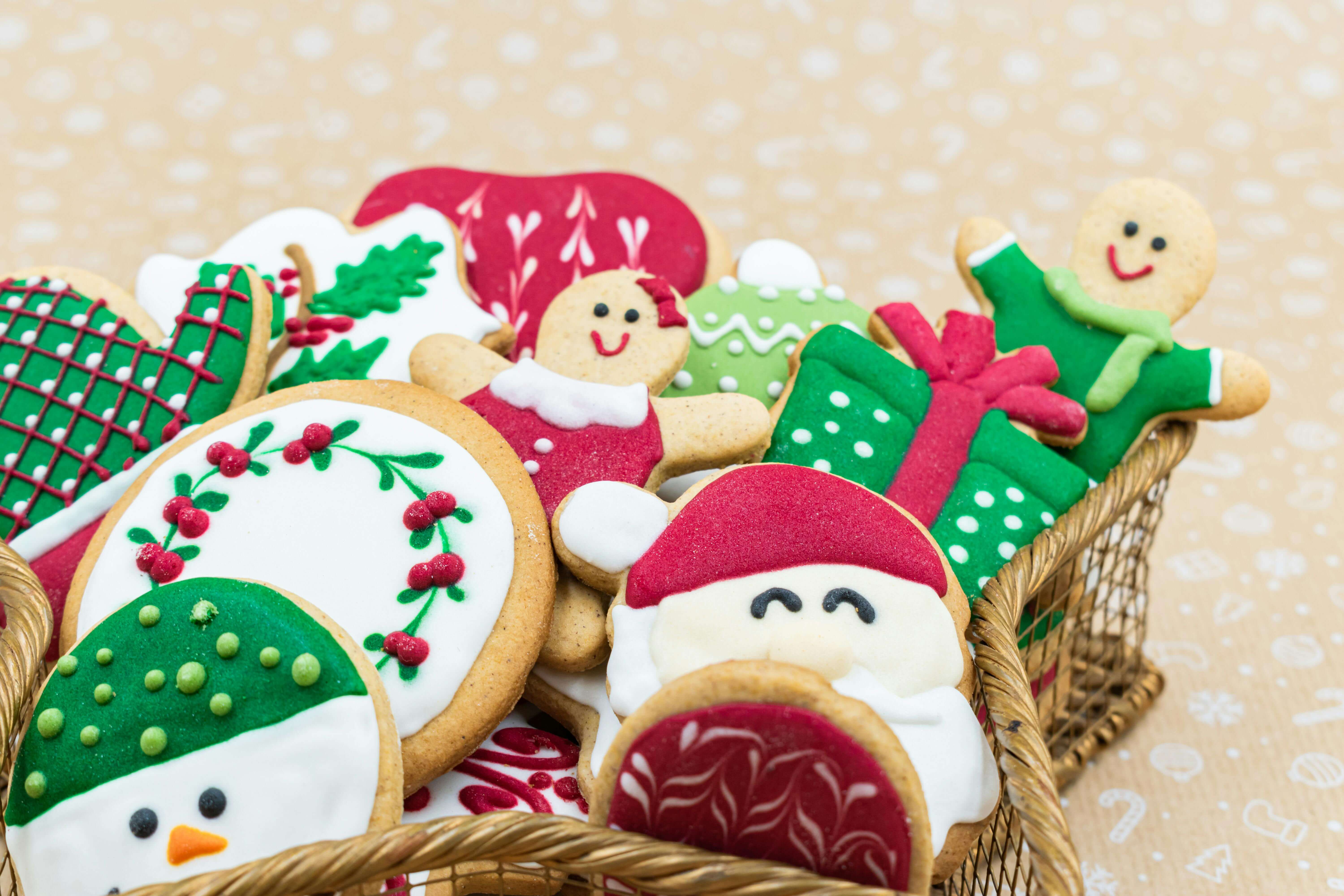 holiday cookie arrangement