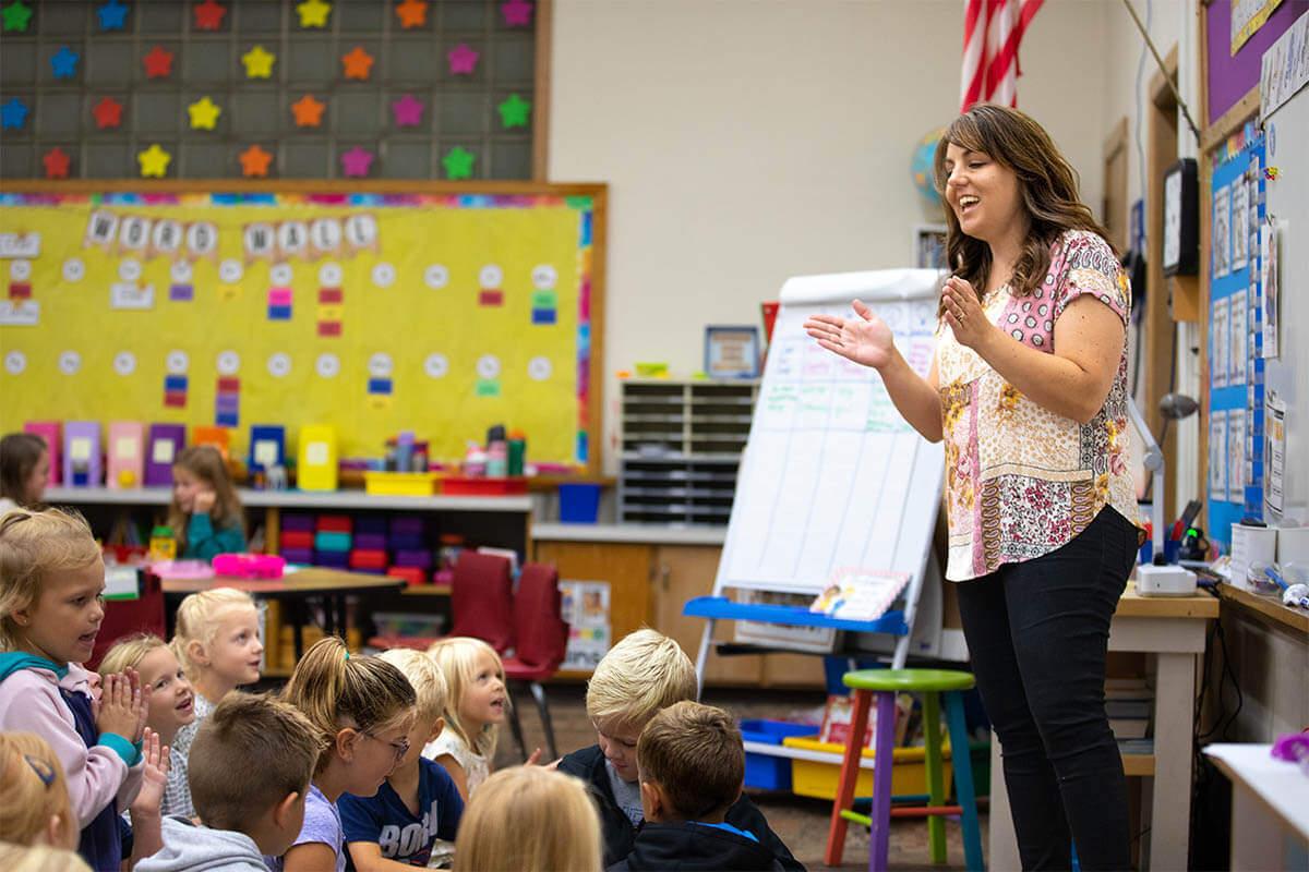 kindergarten classroom at Hudsonville Christian