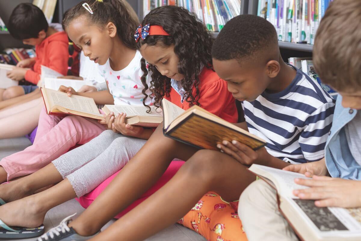 kids reading at a readathon fundraiser