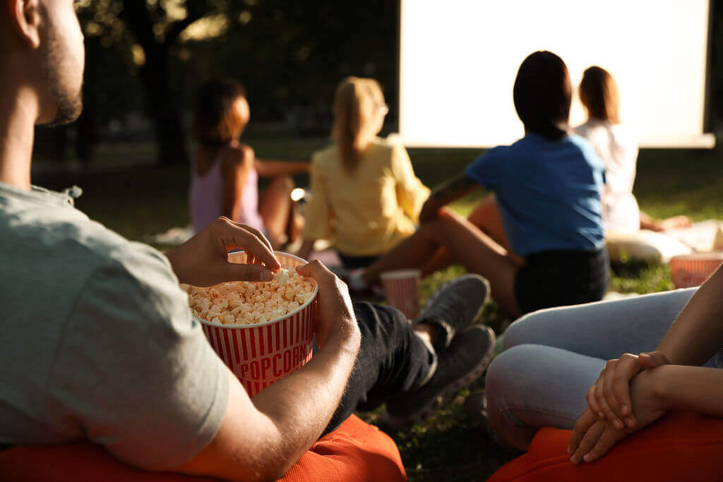 outdoor movie night fundraiser