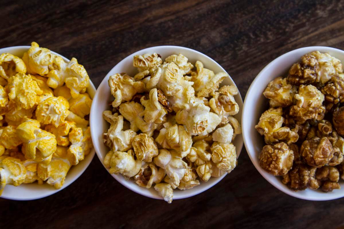 different popcorn flavors and varieties