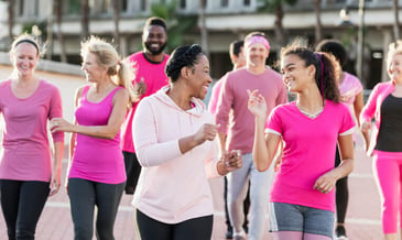 group of people participating in a walkathon fundraiser