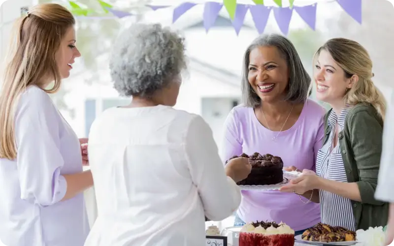 public school PTA members at an event