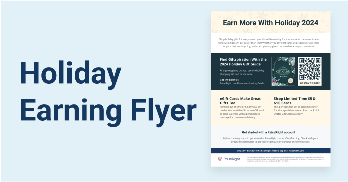 Holiday Earning Flyer