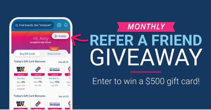 Monthly Refer-a-Friend Giveaway