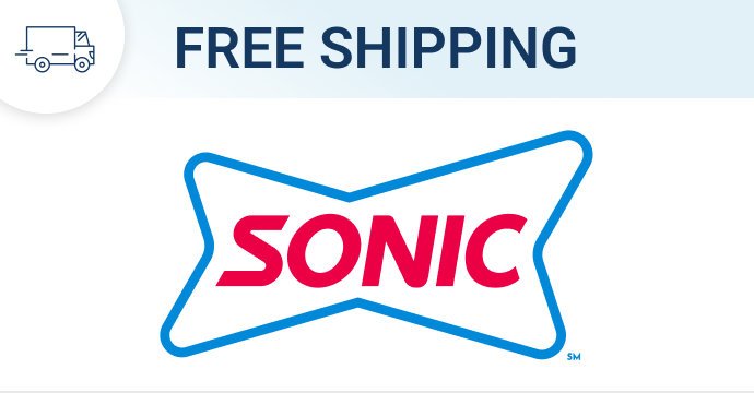 Free shipping on Sonic orders $150+