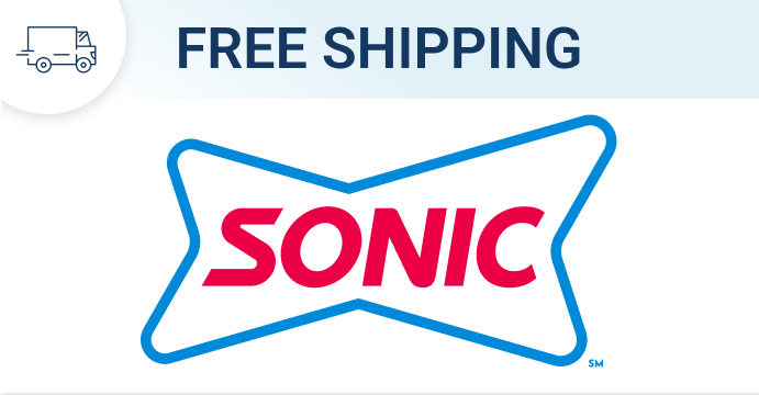 Free shipping on Sonic orders $150+