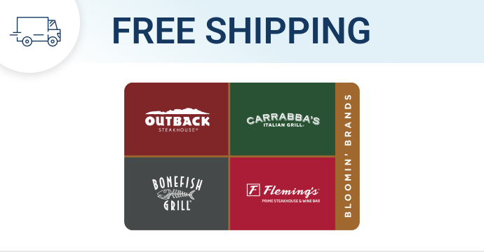 Free shipping on Bloomin' Brands 