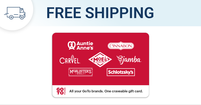 Free shipping on GoTo Foods orders