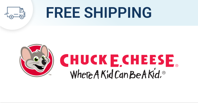 Free shipping on Chuck E. Cheese