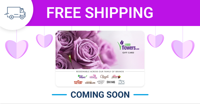 Coming soon: Free shipping on 1-800-Flowers orders