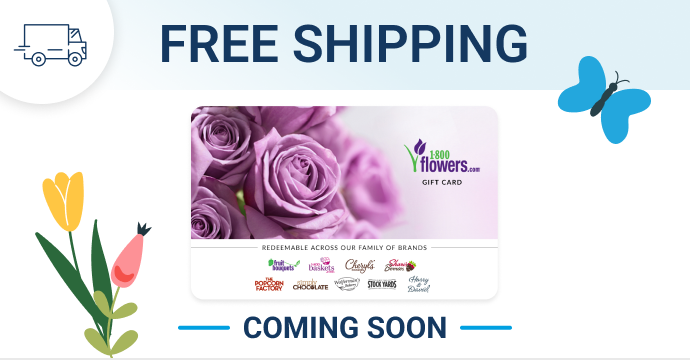 Coming soon: Free shipping on 1-800-Flowers orders