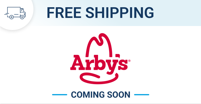 Coming soon: Free shipping on Arby's orders