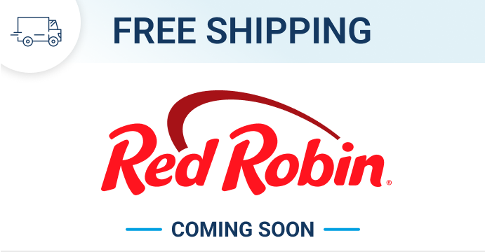 Coming soon: Free shipping on Red Robin