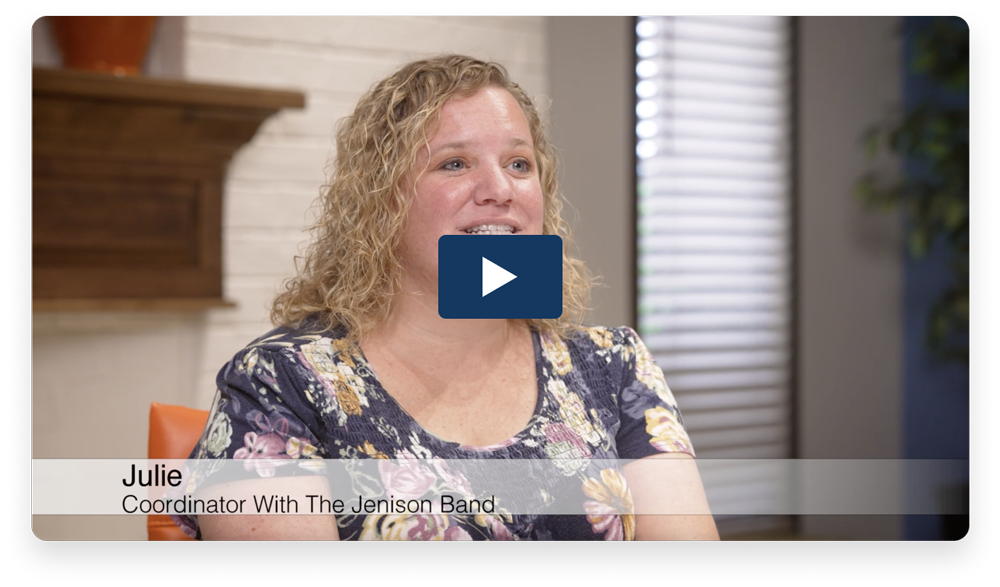 Julie from Jenison Band Boosters testimonial video